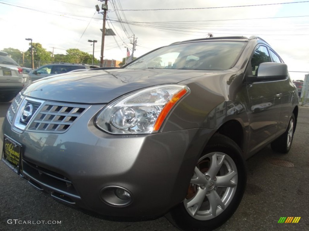 2008 Rogue SL AWD - Iridium Graphite Metallic / Black/Red photo #1