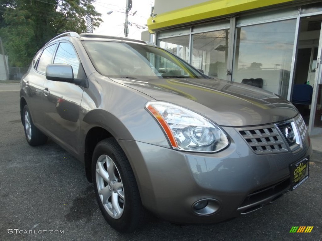 2008 Rogue SL AWD - Iridium Graphite Metallic / Black/Red photo #3