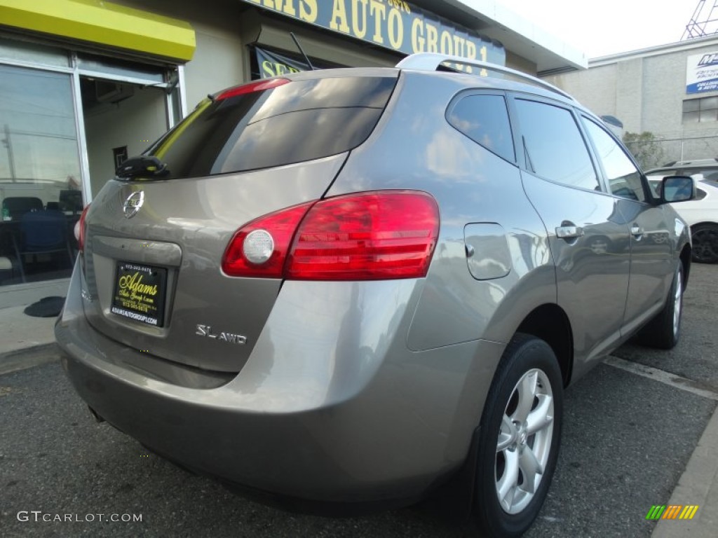 2008 Rogue SL AWD - Iridium Graphite Metallic / Black/Red photo #5