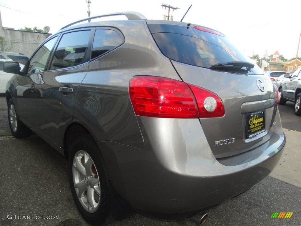 2008 Rogue SL AWD - Iridium Graphite Metallic / Black/Red photo #6