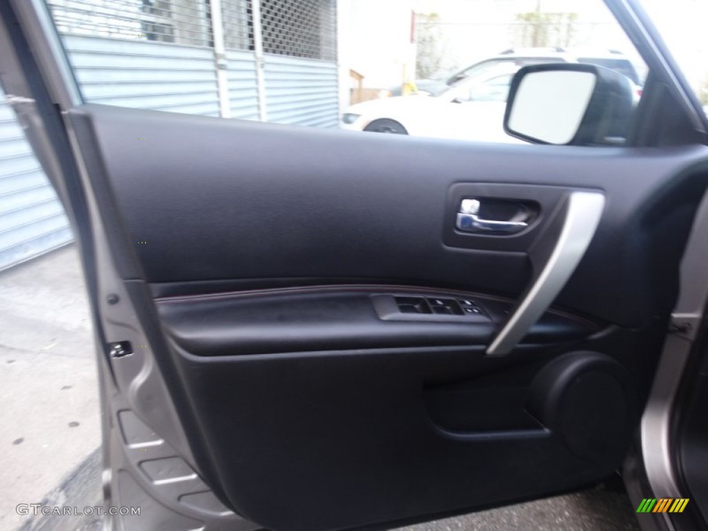 2008 Rogue SL AWD - Iridium Graphite Metallic / Black/Red photo #7