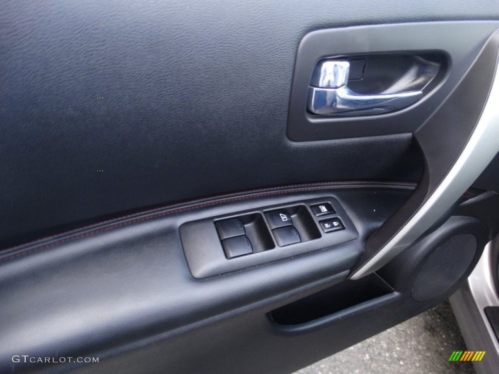 2008 Rogue SL AWD - Iridium Graphite Metallic / Black/Red photo #8