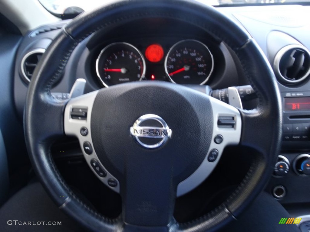 2008 Rogue SL AWD - Iridium Graphite Metallic / Black/Red photo #10
