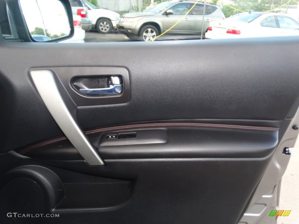 2008 Rogue SL AWD - Iridium Graphite Metallic / Black/Red photo #13