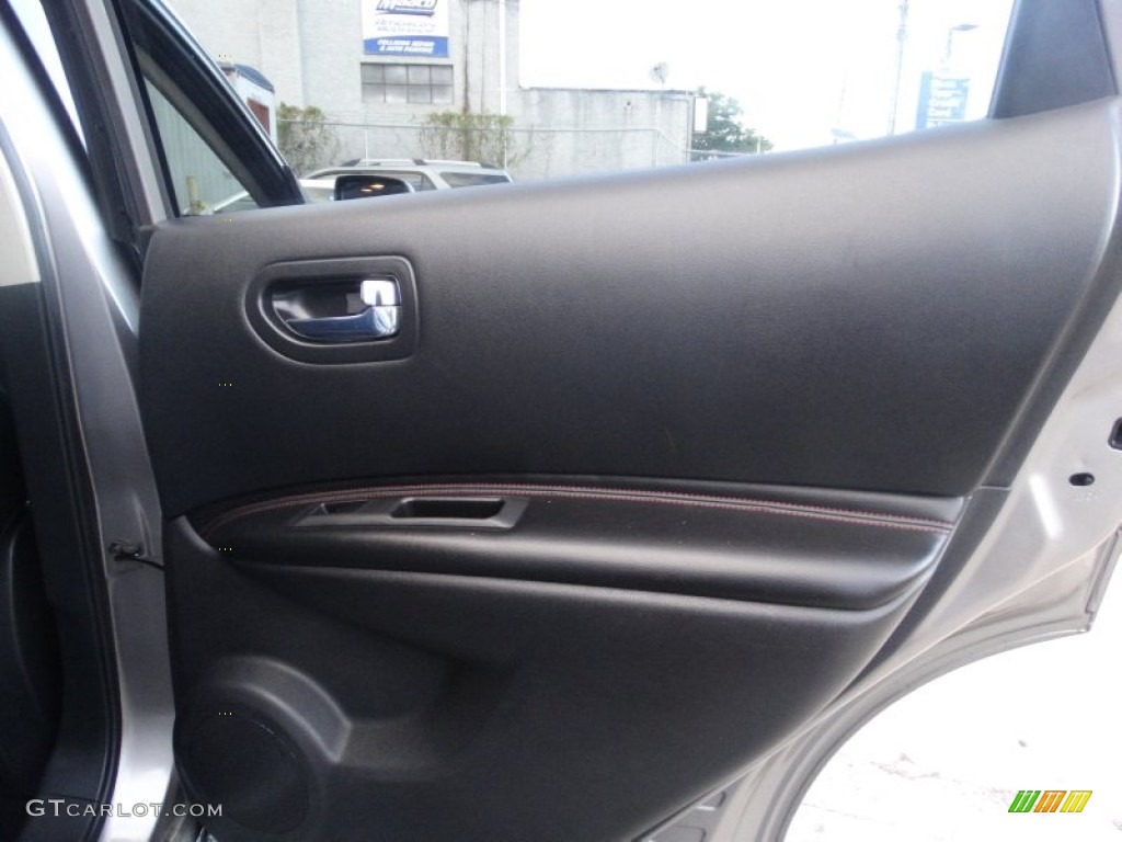 2008 Rogue SL AWD - Iridium Graphite Metallic / Black/Red photo #19