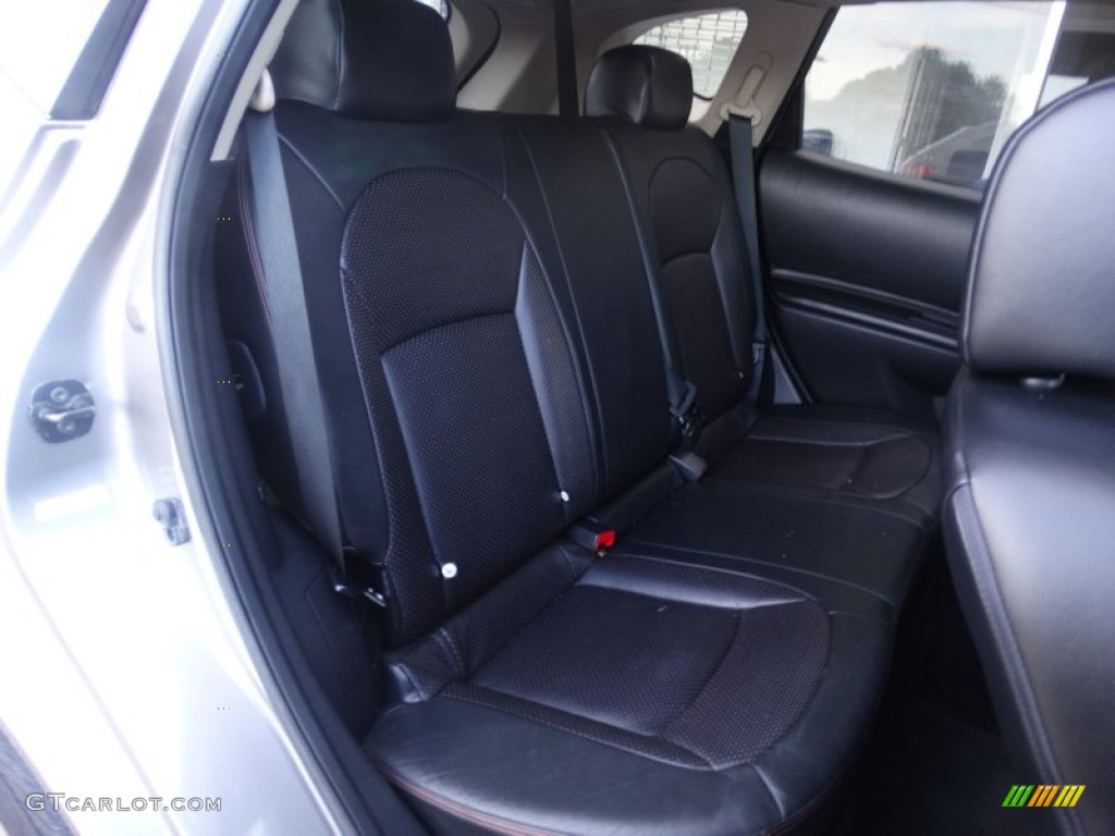 2008 Rogue SL AWD - Iridium Graphite Metallic / Black/Red photo #21