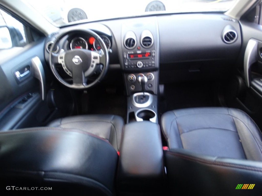 2008 Rogue SL AWD - Iridium Graphite Metallic / Black/Red photo #23
