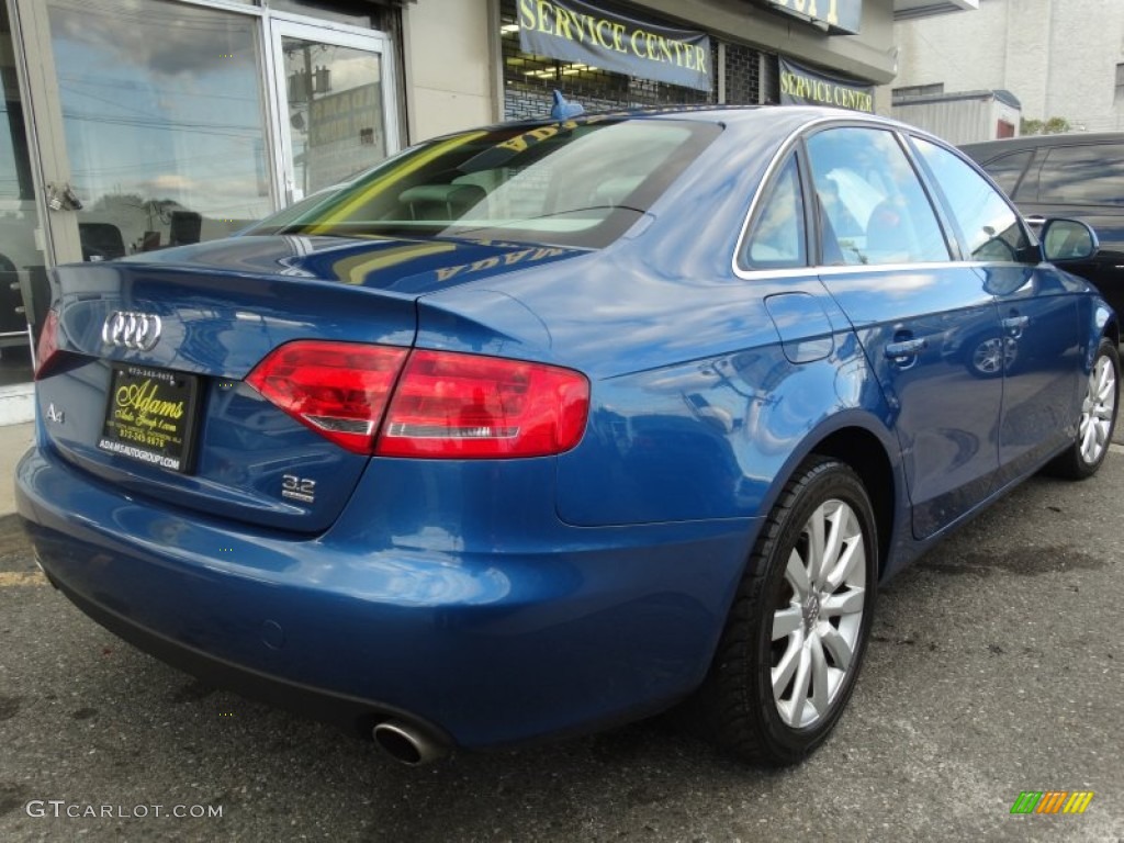 2009 A4 3.2 quattro Sedan - Aruba Blue Pearl Effect / Light Grey photo #4