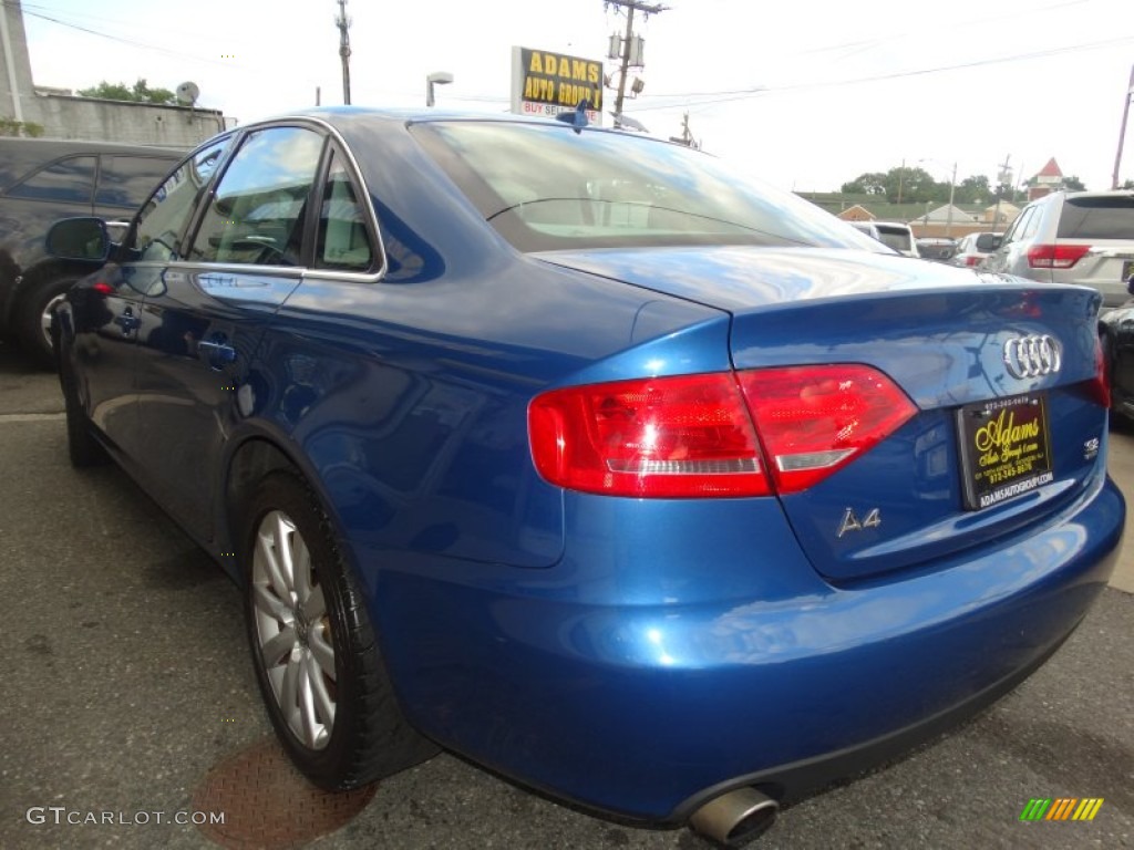 2009 A4 3.2 quattro Sedan - Aruba Blue Pearl Effect / Light Grey photo #6