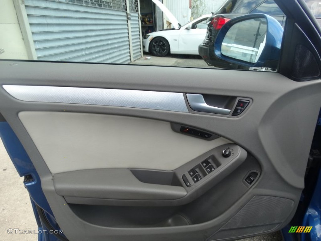 2009 A4 3.2 quattro Sedan - Aruba Blue Pearl Effect / Light Grey photo #7
