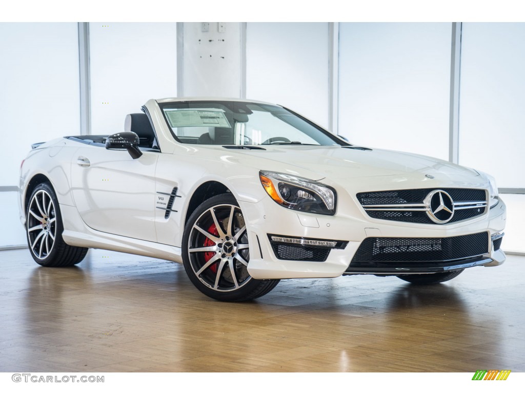 designo Diamond White Metallic 2016 Mercedes-Benz SL 63 AMG Roadster Exterior Photo #106782104