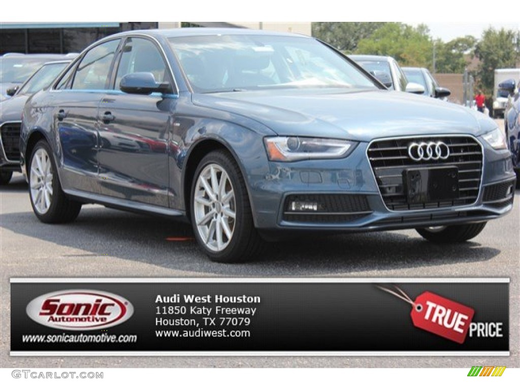 2016 A4 2.0T Premium Plus - Utopia Blue Metallic / Black photo #1
