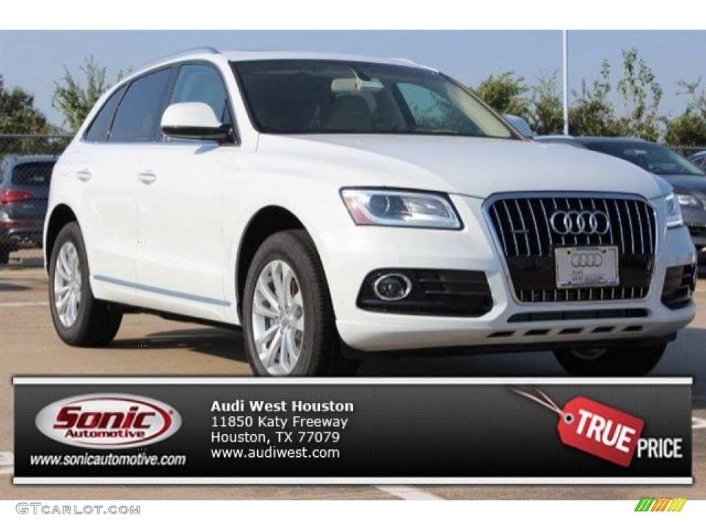2016 Q5 2.0 TFSI Premium Plus quattro - Glacier White Metallic / Pistachio Beige photo #1