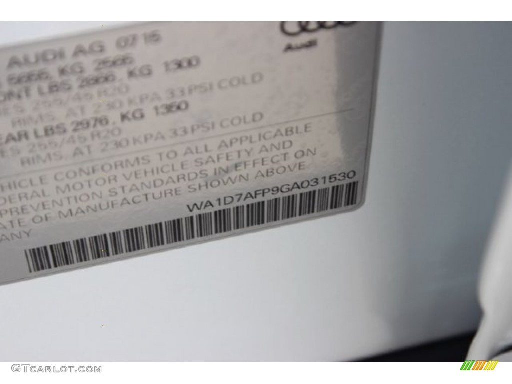 2016 Q5 3.0 TFSI Premium Plus quattro - Glacier White Metallic / Chestnut Brown photo #44
