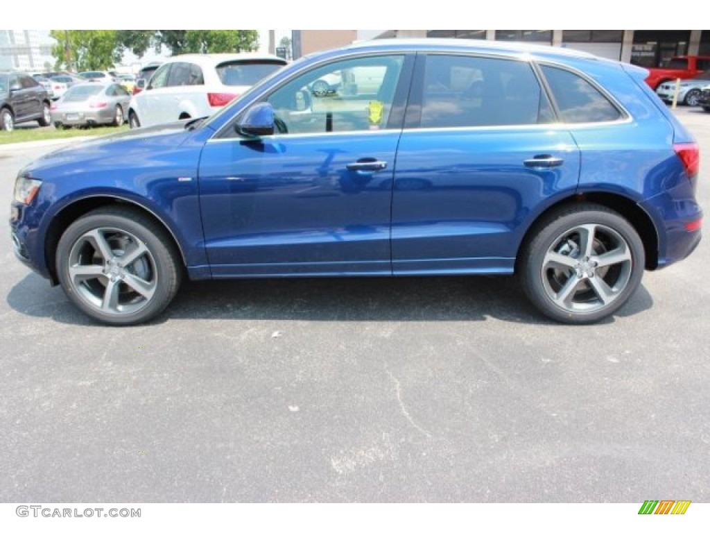2016 Q5 3.0 TFSI Premium Plus quattro - Scuba Blue Metallic / Chestnut Brown photo #5