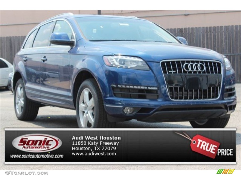 2015 Q7 3.0 Premium Plus quattro - Scuba Blue Metallic / Limestone Gray photo #1