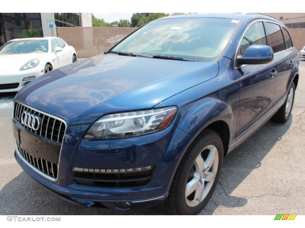Scuba Blue Metallic 2015 Audi Q7 3.0 Premium Plus quattro Exterior Photo #106784309