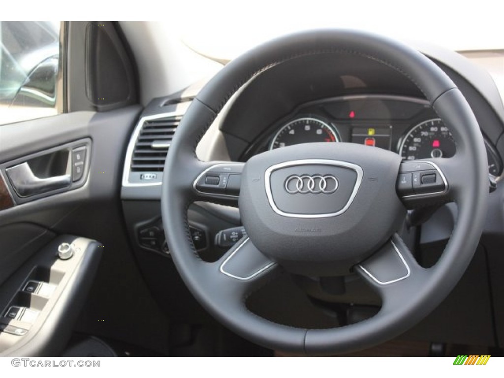2016 Audi Q5 2.0 TFSI Premium quattro Black Steering Wheel Photo #106784978