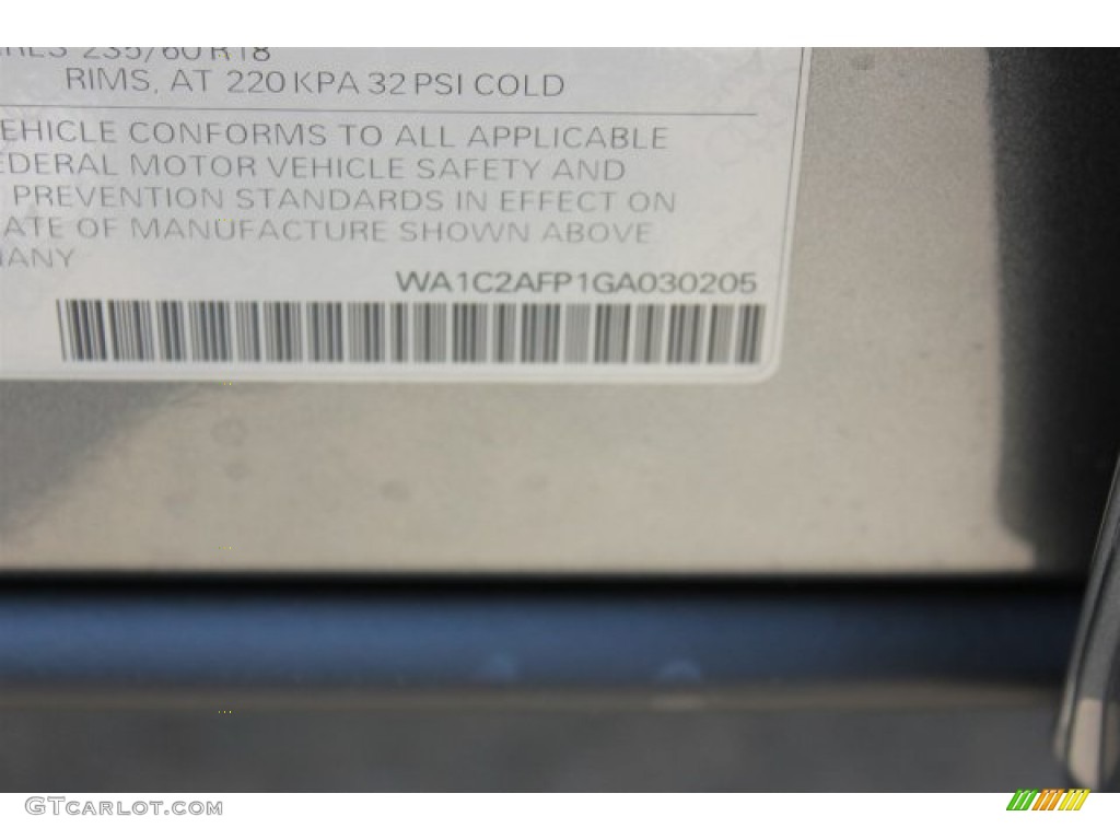2016 Q5 2.0 TFSI Premium quattro - Monsoon Gray Metallic / Black photo #36