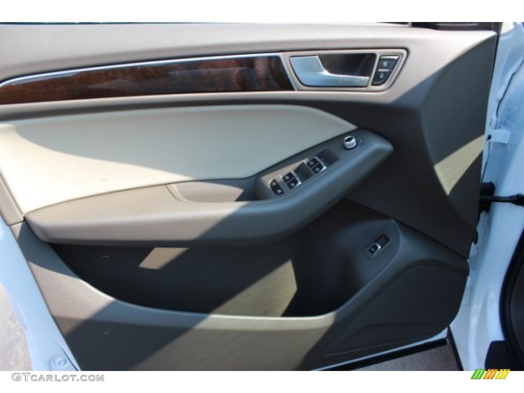 2016 Audi Q5 2.0 TFSI Premium quattro Pistachio Beige Door Panel Photo #106785080