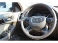 2016 Audi Q5 Pistachio Beige Interior Steering Wheel Photo