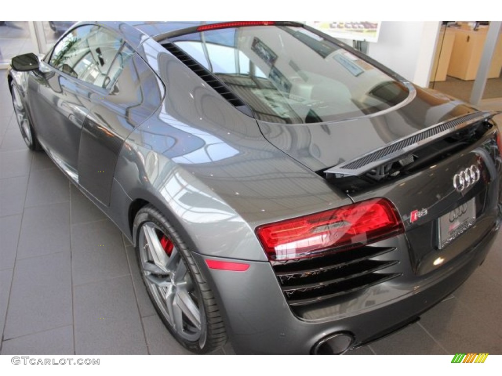 2015 R8 V8 - Daytona Grey Pearl / Black photo #6