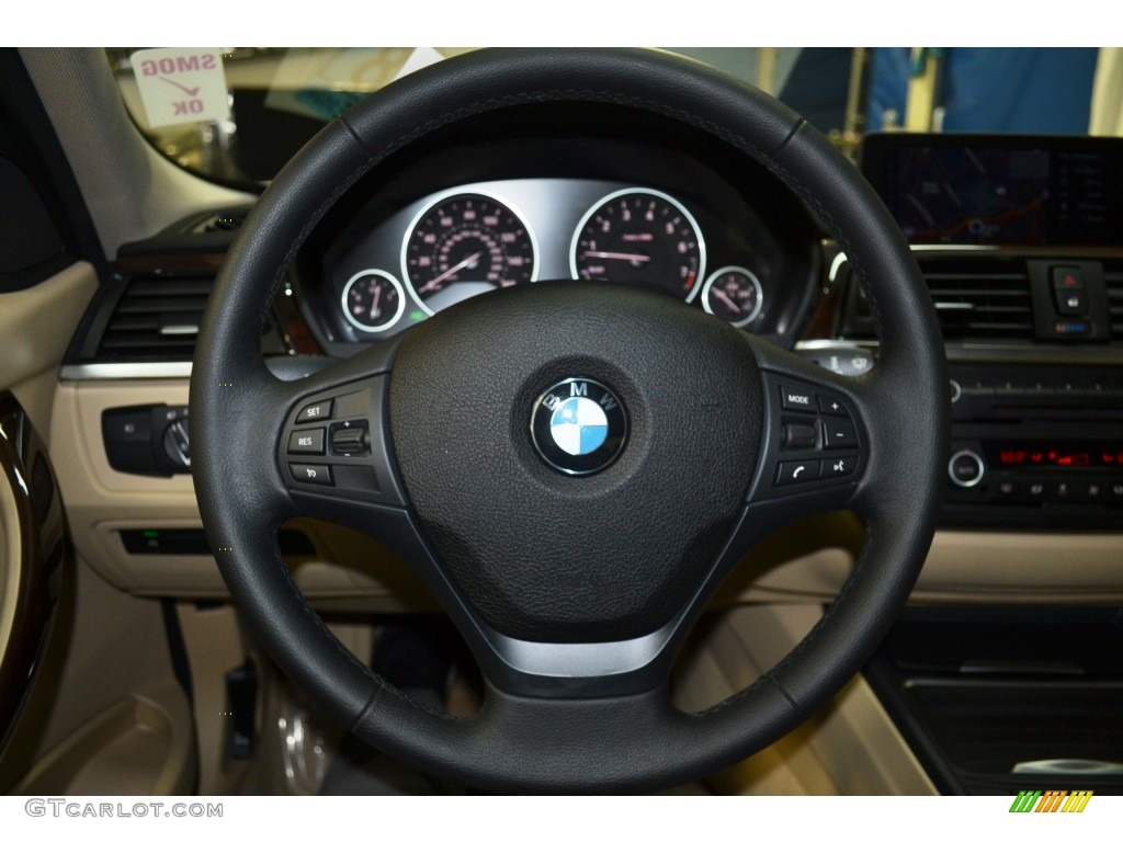 2013 3 Series 335i Sedan - Mineral White Metallic / Venetian Beige photo #25