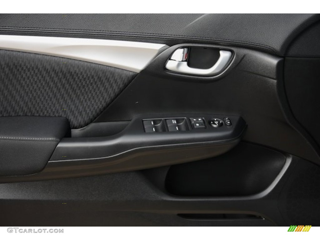 2015 Civic EX Sedan - Crystal Black Pearl / Black photo #8