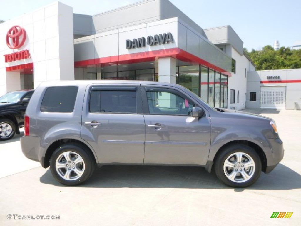 2015 Pilot EX 4WD - Modern Steel Metallic / Gray photo #3