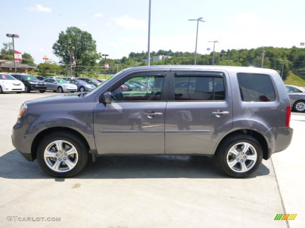 2015 Pilot EX 4WD - Modern Steel Metallic / Gray photo #10