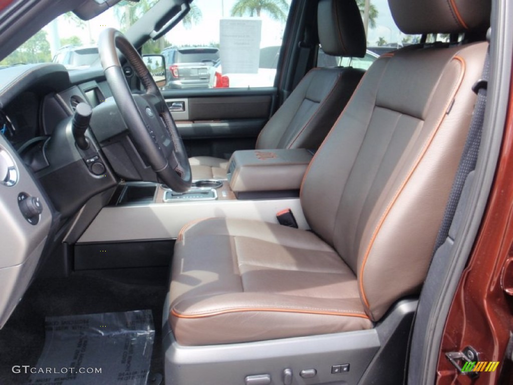 King Ranch Mesa Brown Interior 2015 Ford Expedition EL King Ranch Photo #106790454