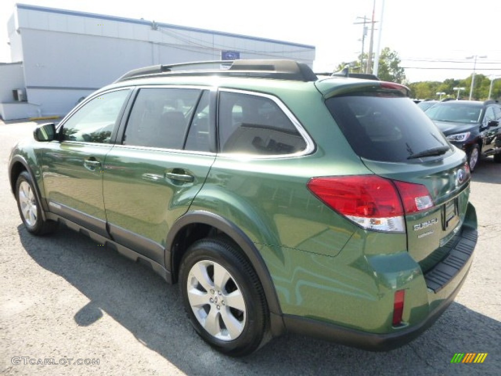 2012 Outback 2.5i Limited - Cypress Green Pearl / Warm Ivory photo #11