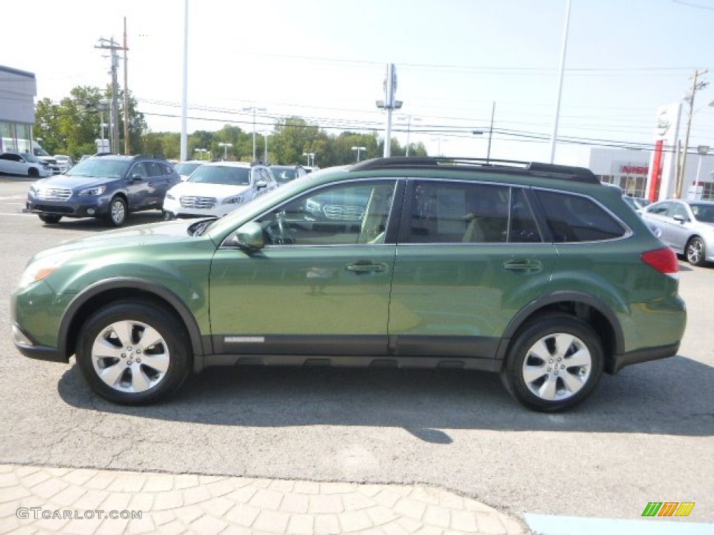 2012 Outback 2.5i Limited - Cypress Green Pearl / Warm Ivory photo #12