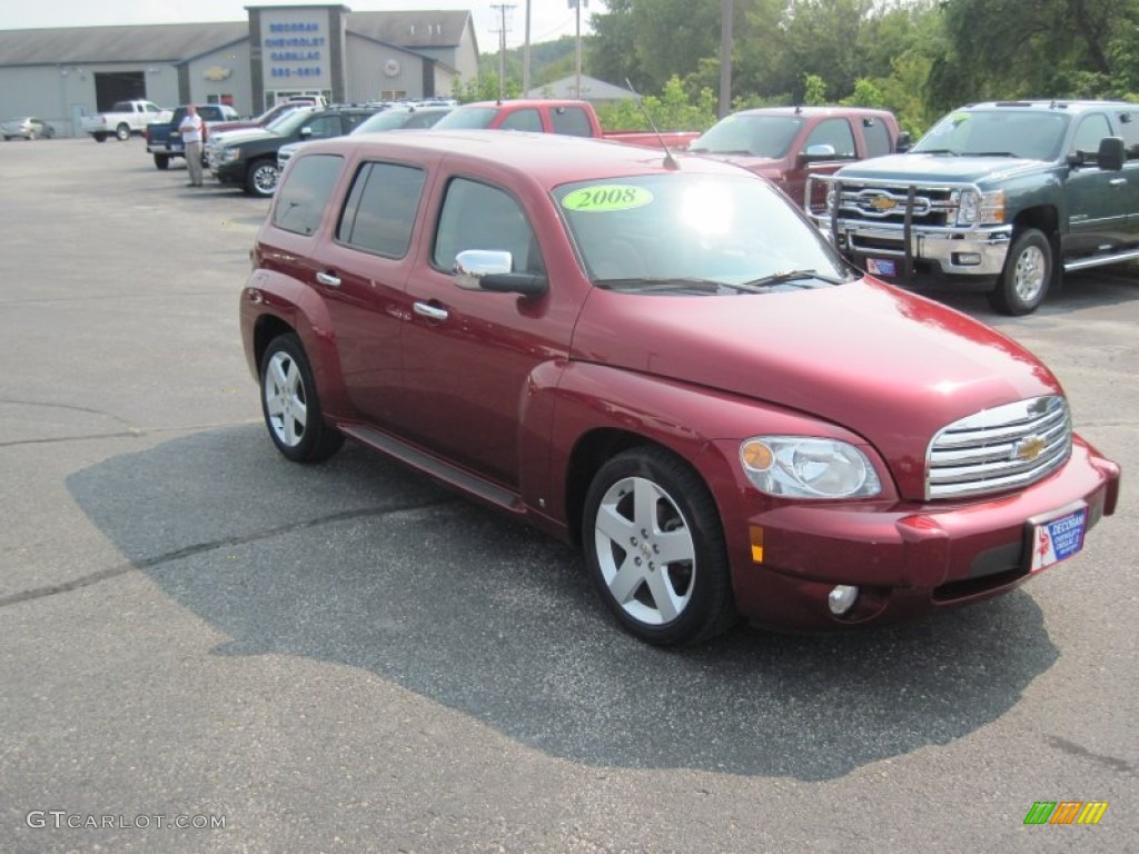 2008 HHR LT - Cardinal Red Metallic / Gray photo #6