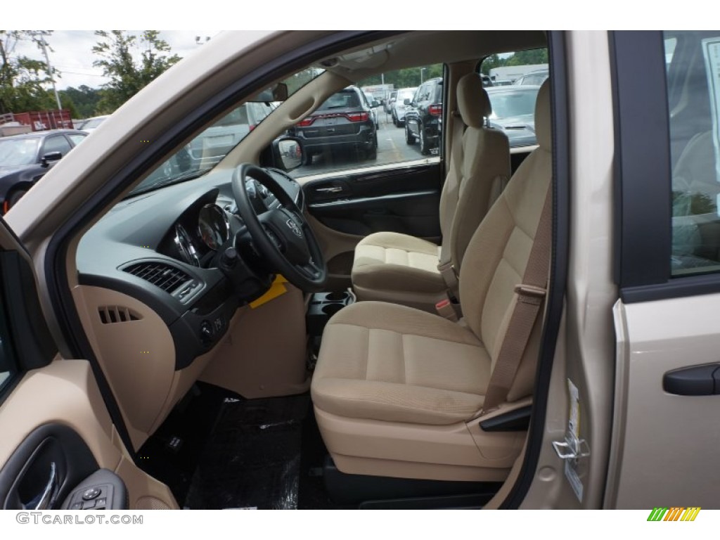 Black/Sandstorm Interior 2016 Dodge Grand Caravan American Value Package Photo #106795412