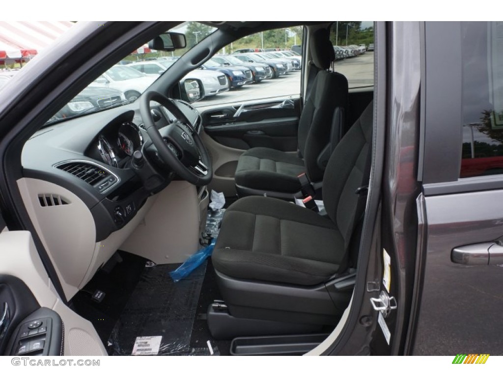 Black/Light Graystone Interior 2016 Dodge Grand Caravan SE Photo #106796163