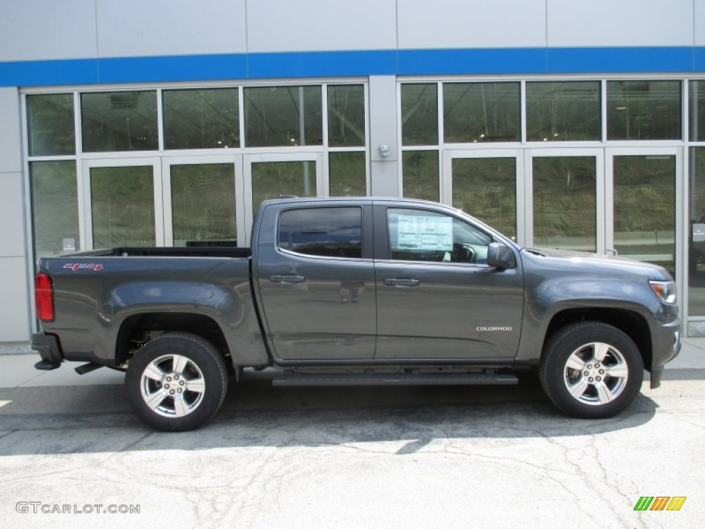 Cyber Gray Metallic 2016 Chevrolet Colorado LT Crew Cab 4x4 Exterior Photo #106796199