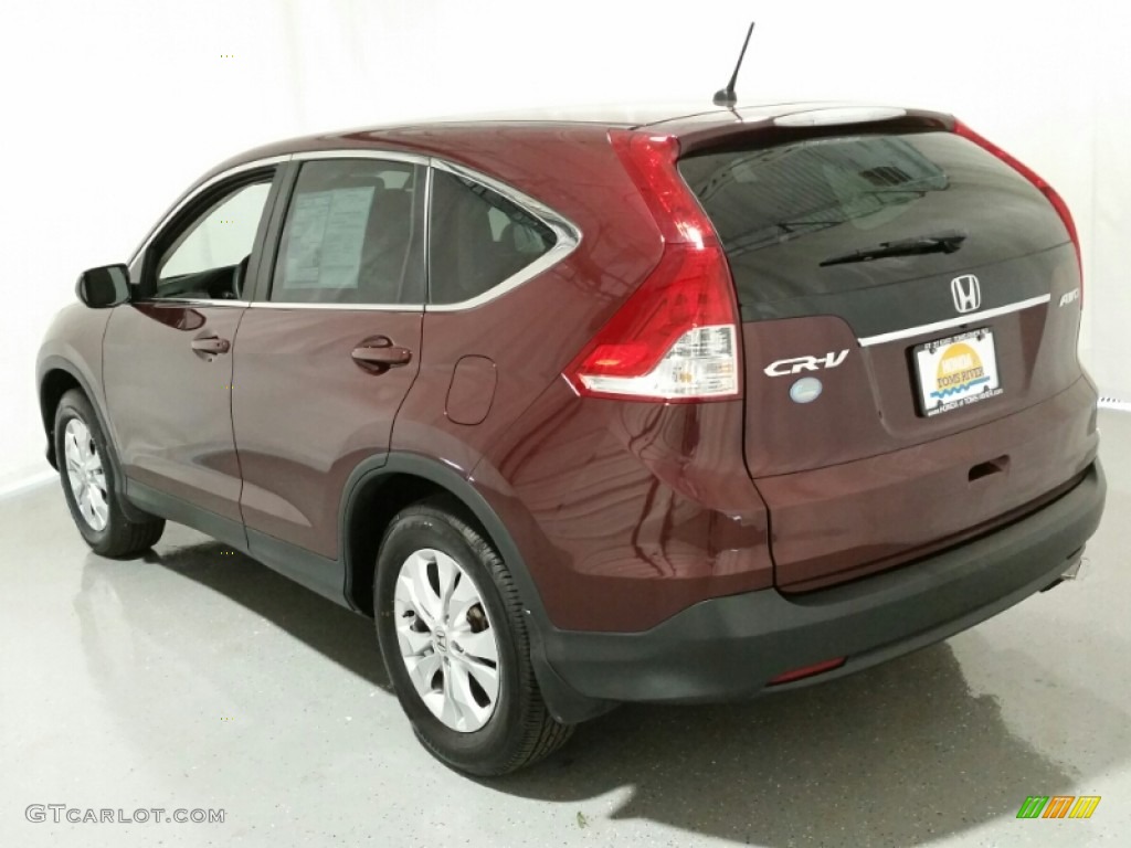 2014 CR-V EX AWD - Basque Red Pearl II / Gray photo #9