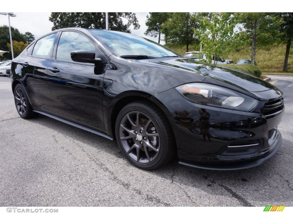 Pitch Black 2015 Dodge Dart SE Exterior Photo #106797561