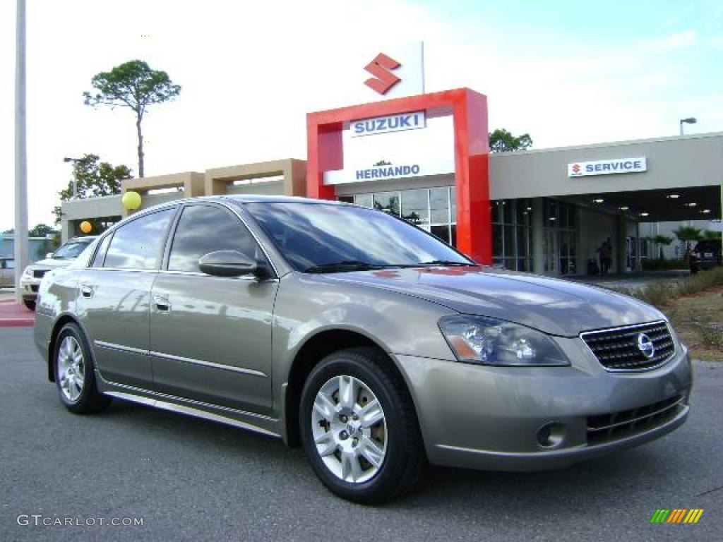 2006 Altima 2.5 S - Polished Pewter Metallic / Blond photo #1