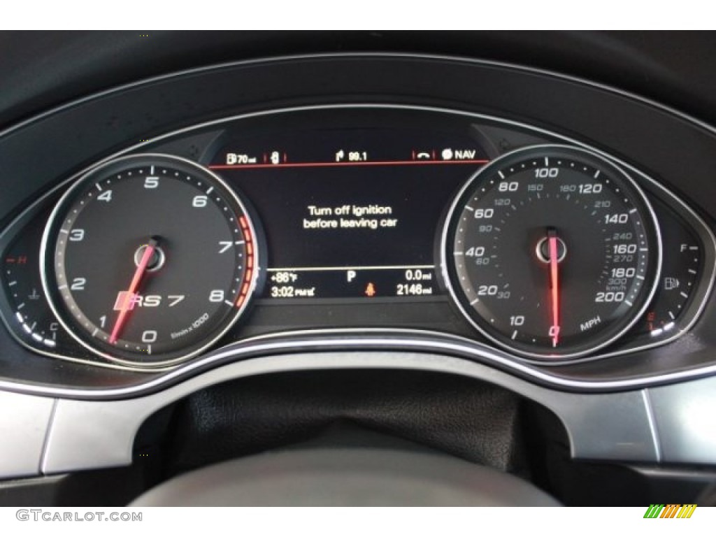 2015 Audi RS 7 4.0 TFSI quattro Gauges Photos