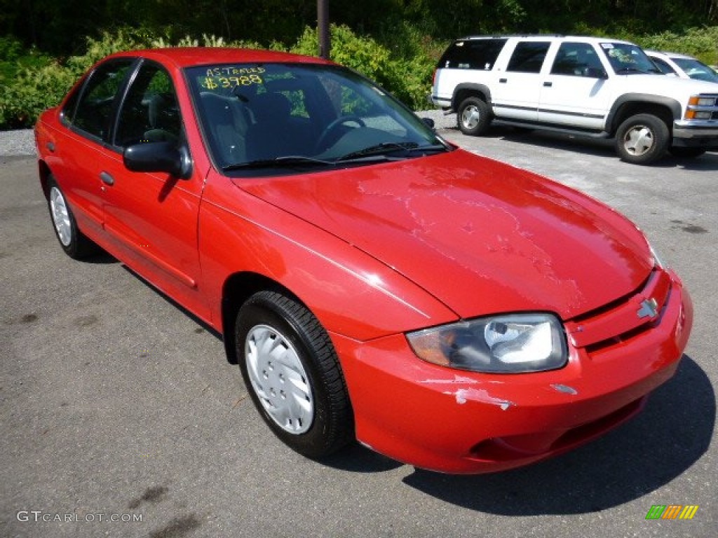 2003 Cavalier LS Sedan - Victory Red / Graphite Gray photo #5