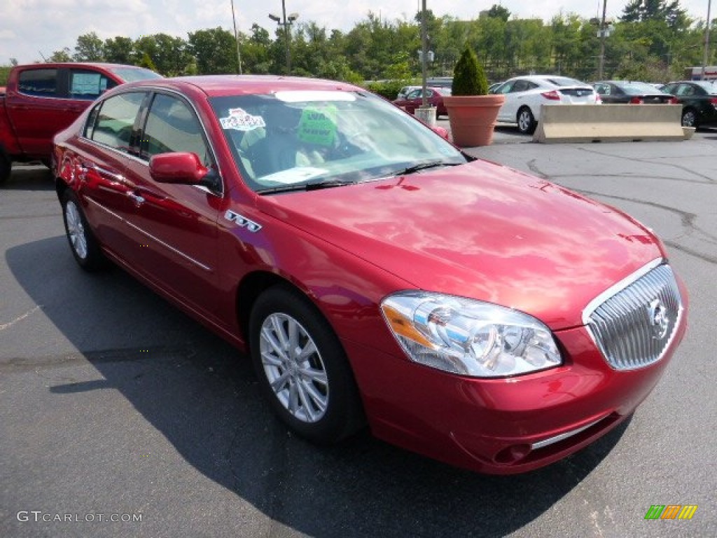 2011 Lucerne CXL - Crystal Red Tintcoat / Titanium photo #7