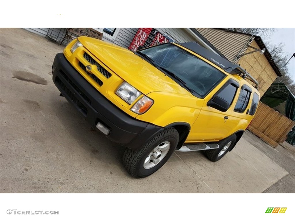 2000 Xterra SE V6 4x4 - Solar Yellow / Dusk photo #3