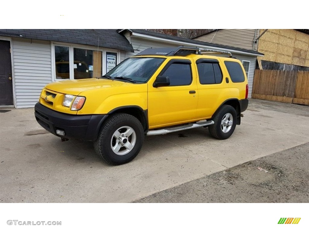 2000 Xterra SE V6 4x4 - Solar Yellow / Dusk photo #4