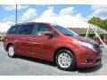 2015 Salsa Red Pearl Toyota Sienna XLE  photo #1