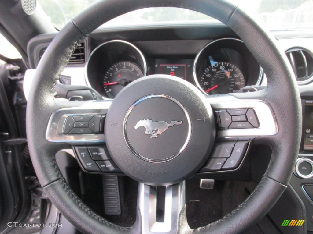 2015 Mustang EcoBoost Coupe - Magnetic Metallic / Ebony photo #26