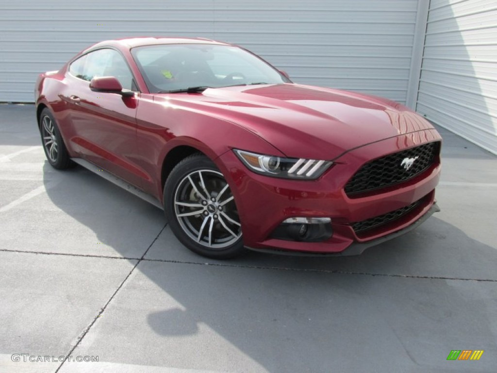 2015 Mustang EcoBoost Coupe - Ruby Red Metallic / Ebony photo #1