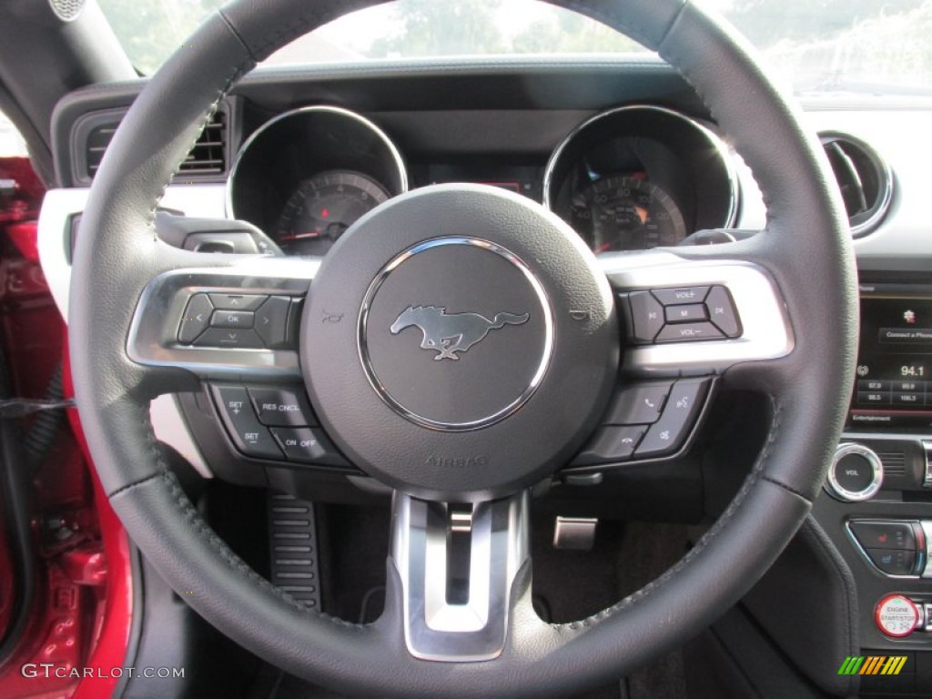 2015 Mustang EcoBoost Coupe - Ruby Red Metallic / Ebony photo #24