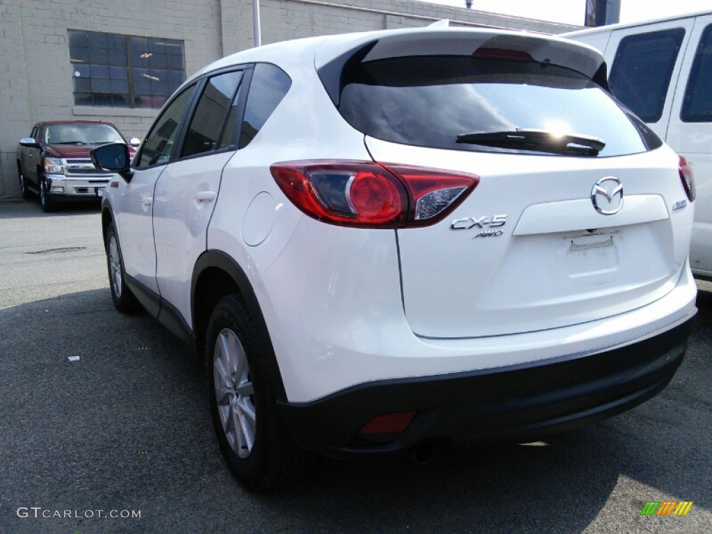 2013 CX-5 Touring AWD - Crystal White Pearl Mica / Black photo #4